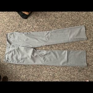 Grey slacks with wide leg